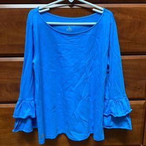 Kids Lilly Pulitzer Ruffle Shirt. Size L (8-10)